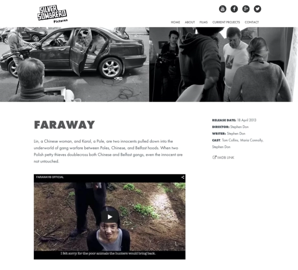 Faraway Silver Sombrero webpage