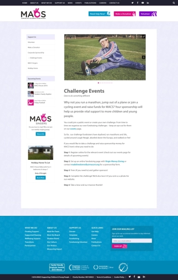 Macs Challenge Events page